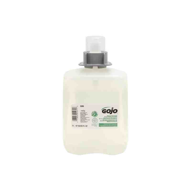 GOJO 5265-02 Green Certified Hand Cleaner, Foam, 2 L, Unscented, Plastic Cartridge, Case of 2 - [DefendUse.com] - 5265-02 - Hand