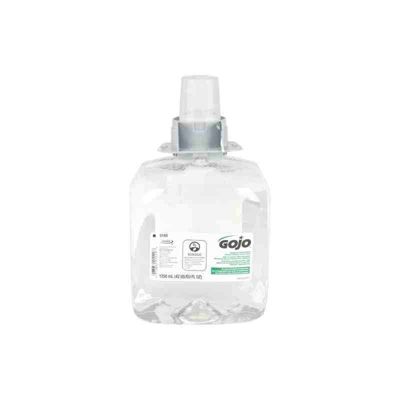 GOJO 5165-04 Green Certified Hand Cleaner, Foam, 1250 ml, Unscented, Plastic Cartridge, Case of 4 - [DefendUse.com] - 5165-04 - 