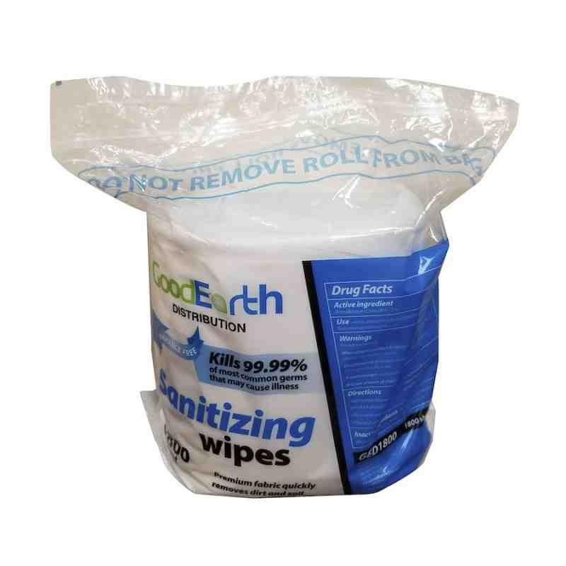 GED, Sanitizing Gym Wipe, 5X8, 2/1800 sheets - 1
