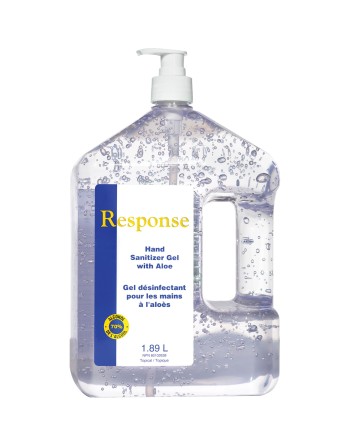 GRIME EATER 88-07 1st Response® Hand Sanitizer Gel with Aloe, 1890 ml, Pump Bottle, 70% Alcohol - [DefendUse.com] - 88-07 - 1st 