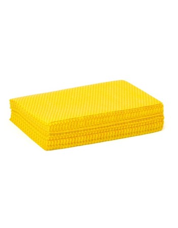 HOSPECO Task Dustworks Yellow 1/4" Fold Treated Dust Cloth, 12" X 17", 40/BAG, 10pk/Case, Case: 400 - [DefendUse.com] - NDSHQPY 