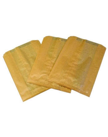 HOSPECO KL Waxed Kraft Feminine Hygiene Liner Bag with Gusset  7.5x10.5x3" Kraft Liners 500/cs,Case: 500 - [DefendUse.com] - KL 