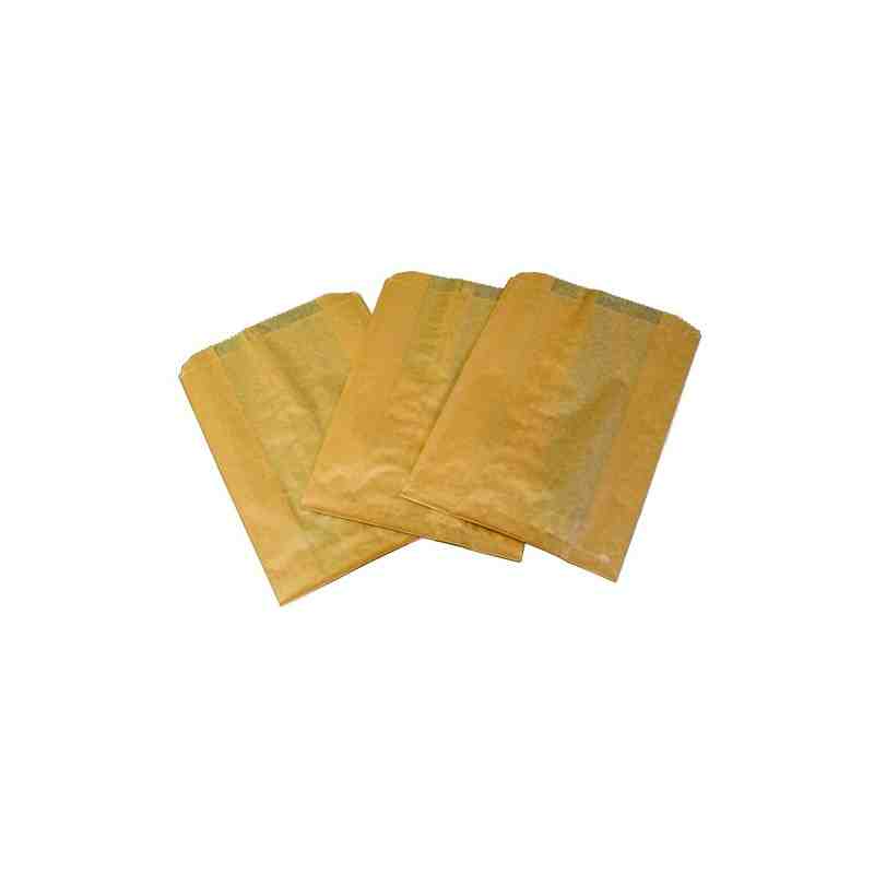 HOSPECO KL Waxed Kraft Feminine Hygiene Liner Bag with Gusset  7.5x10.5x3" Kraft Liners 500/cs,Case: 500 - [DefendUse.com] - KL 