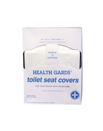 HOSPECO HGQTR5M Health Gards Quarter-Fold Toilet Seat Covers, 200bx, 25bx/cs, Case: 5000 - 1