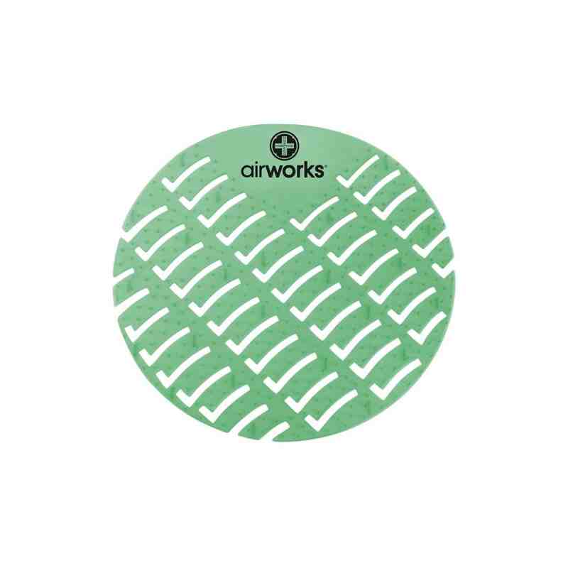 HOSPECO AWUS005BX Airworks EVA Urinal Screen 10/pk - Evergreen - Dk Green,Case: 10 - [DefendUse.com] - AWUS005BX - Toilet & Urin