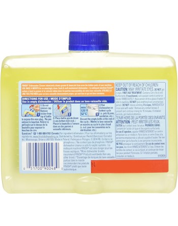 Finish Dual Action Dishwasher Cleaner, Lemon, 250 ml, Fight Grease & Limescale, Case/8 - 4