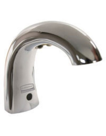 Rubbermaid FG402243 Commercial One-Shot Touch-Free Automatic Liquid Soap Dispenser, Low Profile, Polished Chrome - [Cleaning Sup
