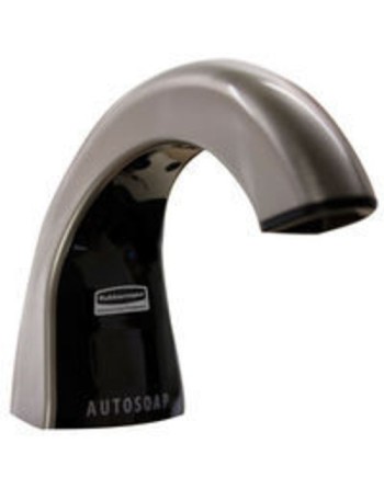Rubbermaid FG401528 One-Shot Touch-Free Automatic Liquid Soap Dispenser, Brushed Chrome/Black - [Cleaning Supplies Canada Discou