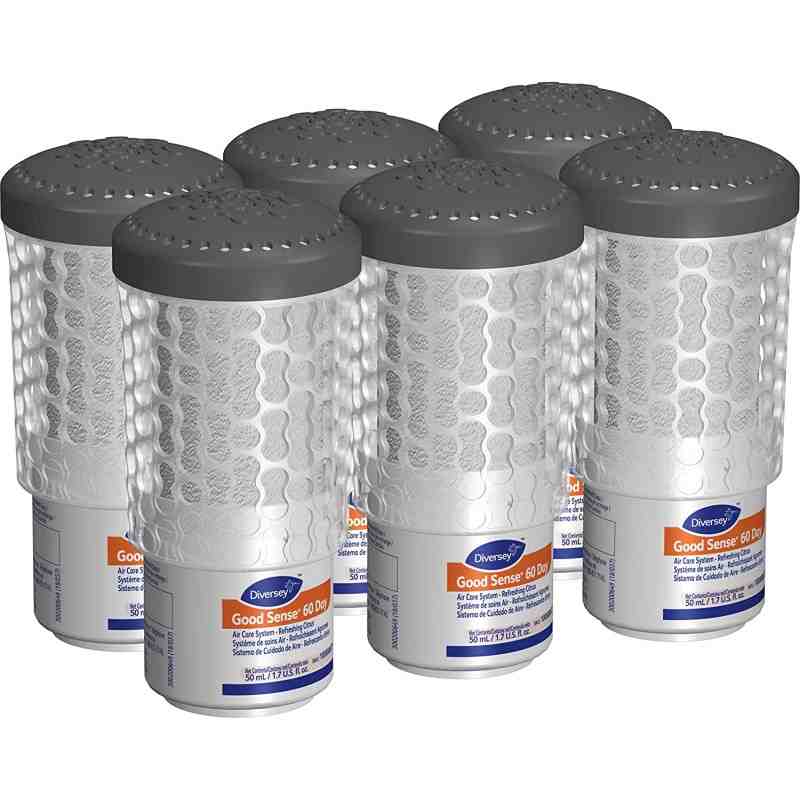 Diversey™ 100888677 Good Sense 60-Day Air Freshener, 1.7 oz Refill, Citrus, Yellow, 6/Case - [DefendUse.com] - 100888677 - Diver