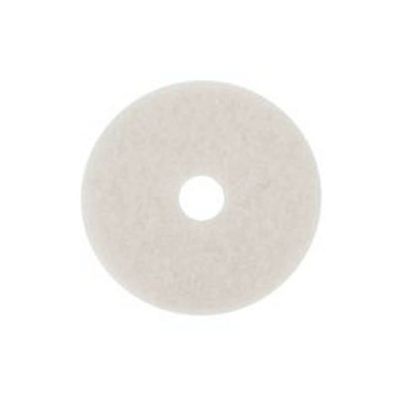 Floor Pad - White Super Polish Pad 12" 5/cs[F-4100-WHT-12],5/CS, Price Per Case