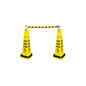 Rubbermaid Commercial Products FG628700YEL Yellow Safety Cone Barricade System - [Cleaning Supplies Canada Discounts] - FG628700