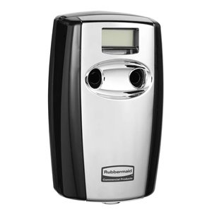 Rubbermaid FG4870055 Microburst Duet Air Freshener, Black/Chrome - [DefendUse.com] - FG4870055 - Commercial & Home Cleaning