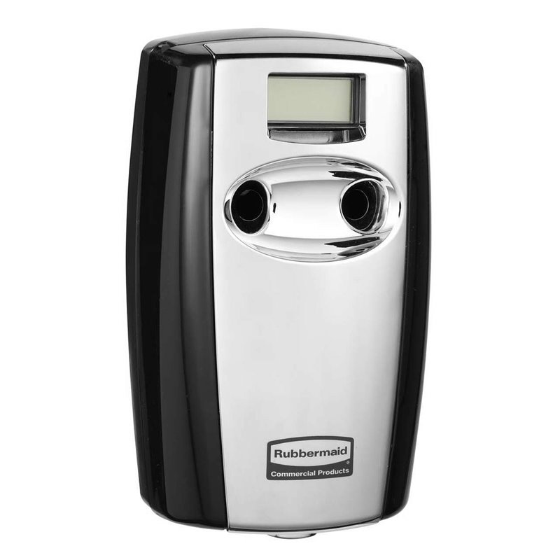Rubbermaid FG4870055 Microburst Duet Air Freshener, Black/Chrome - [DefendUse.com] - FG4870055 - Commercial & Home Cleaning