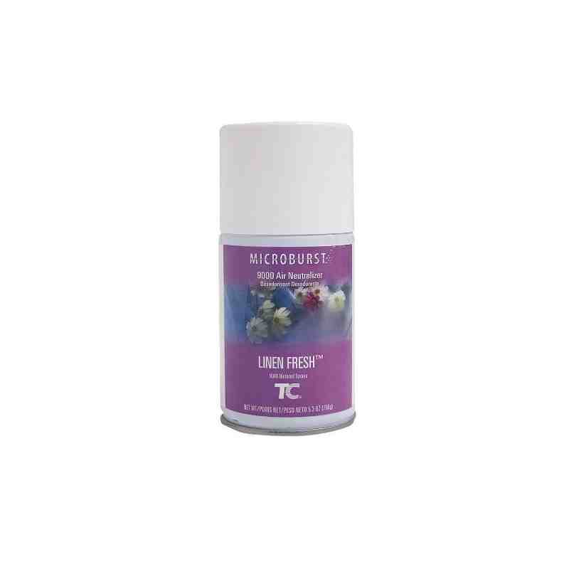 Rubbermaid FG4012441 Microburst 9000 Refill with Linen Fresh, Case of 4 - [DefendUse.com] - FG4012441 - Microburst 9000
