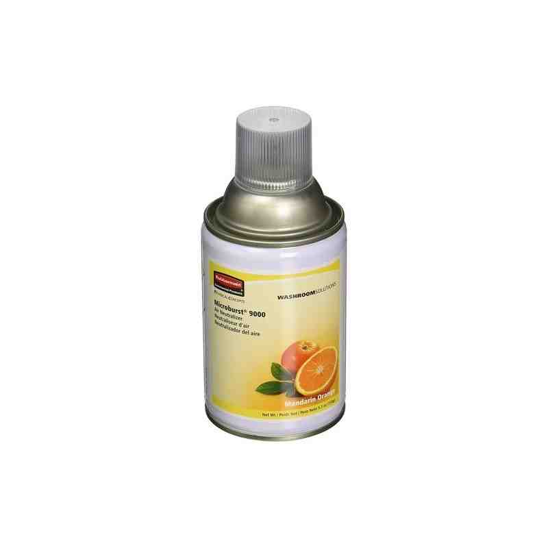 Rubbermaid® FG402093 Microburst 9000 Aerosol Refill - Mandarin Orange , Pkg Qty 4 - [DefendUse.com] - FG402093 - Microburst 9000