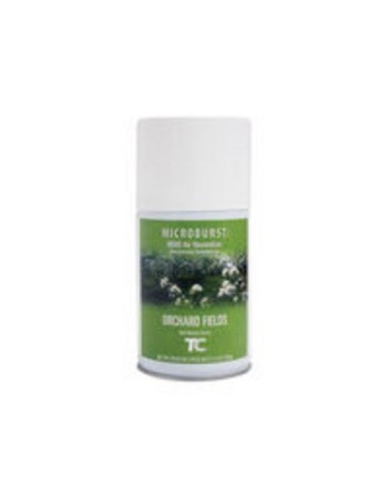 Rubbermaid FG4012451 Microburst 9000 Orchard Fields Metered Aerosol Air Freshener System Refill, Case: 4 - [DefendUse.com] - FG4