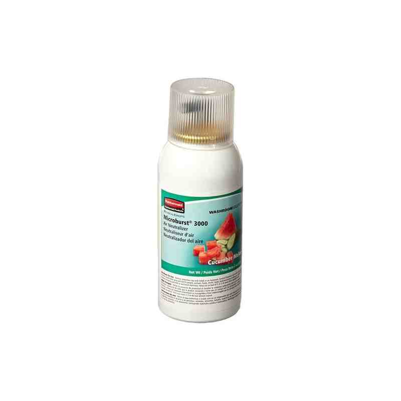 Rubbermaid FG750363 2 oz Microburst® 3000 Aerosol Air Neutralizer Refill, Cucumber Melon, Case: 12 - [DefendUse.com] - FG750363 