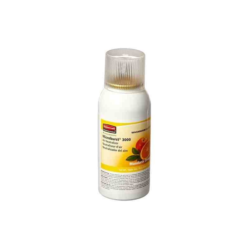 Rubbermaid FG402408 Microburst 3000 Air Freshener Refill, Mandarin Orange, Case: 12 - [DefendUse.com] - FG402408 - Microburst 30