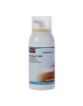 Rubbermaid FG4012581 Refill for Microburst 3000 Automatic Odor Control System, Ocean Breeze, Case: 12 - [DefendUse.com] - FG4012