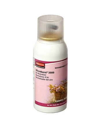 Rubbermaid FG4012591 Microburst 3000 Country Delight Metered Aerosol Air Freshener System Refill, Case: 12 - [DefendUse.com] - F