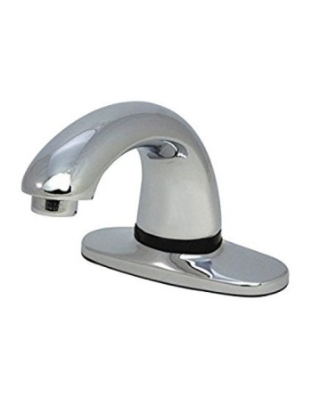 Rubbermaid 1903291 Milano Chrome 8" Center Set Deck Mounted Hands-Free Sensor Faucet with 3 3/4" Spout - [DefendUse.com] - 19032