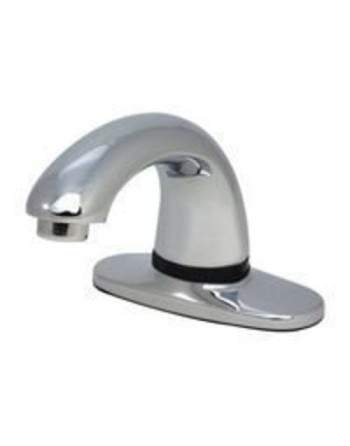 Rubbermaid 1903290 Milano Chrome 8" Center Set Deck Mounted Hands-Free Sensor Faucet with 3 3/4" Spout - [DefendUse.com] - 19032