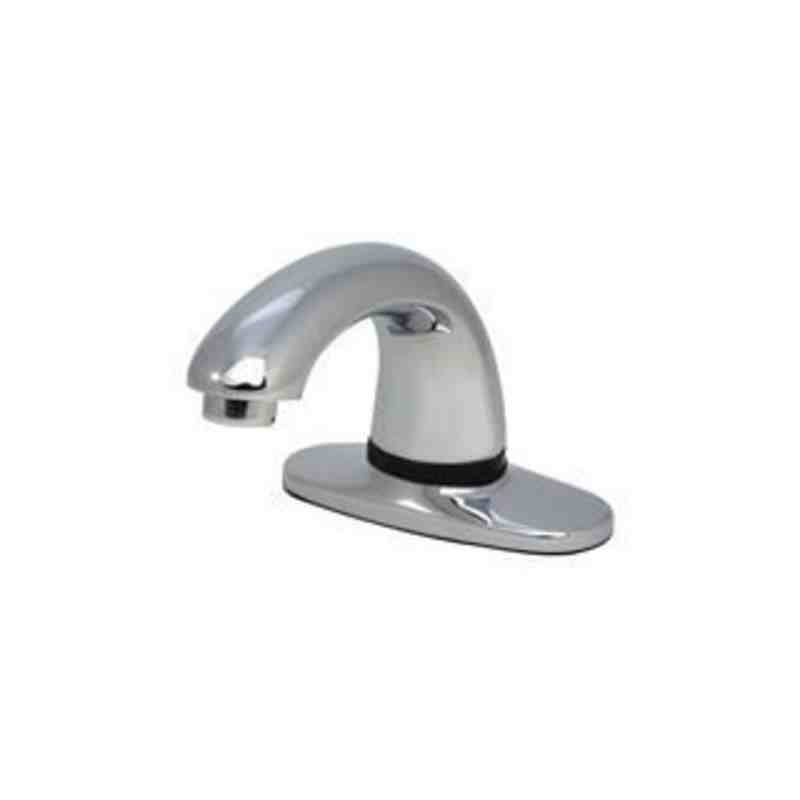 Rubbermaid 1903290 Milano Chrome 8" Center Set Deck Mounted Hands-Free Sensor Faucet with 3 3/4" Spout - [DefendUse.com] - 19032
