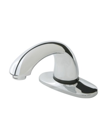 Rubbermaid 1818968 Milano Chrome 8" Center Set Deck Mounted Hands-Free Sensor Faucet with 3 3/4" Spout - [DefendUse.com] - 18189
