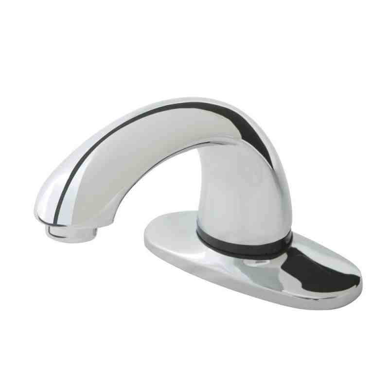 Rubbermaid 1818968 Milano Chrome 8" Center Set Deck Mounted Hands-Free Sensor Faucet with 3 3/4" Spout - [DefendUse.com] - 18189