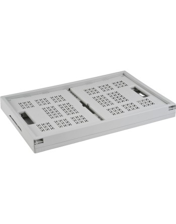 Collapsible Containers, 21" L x 14" W x 10.5" H, Grey - 1