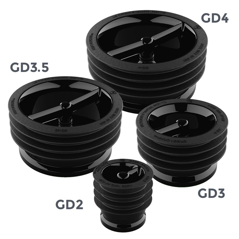 GREEN DRAIN, 3.5” Waterless Trap Seal - [DefendUse.com] - GD35 - Green Drain™