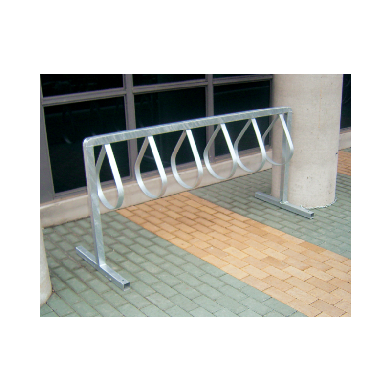 PARCO  Style Bicycle Rack, Galvanized Steel, 12 Bike Capacity - 1