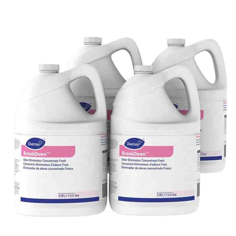 Diversey 94355110 Odor Eliminator Cherry Almond Scent Liquid, 3.78L, Case of 4 - [DefendUse.com] - 94355110 - Diversey Holdings 