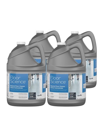 Diversey CBD540441 Floor Science Neutral Floor Cleaner Citrus Concentrate - 1 Gal/3.78 L Container (Pack of 4) - [DefendUse.com]