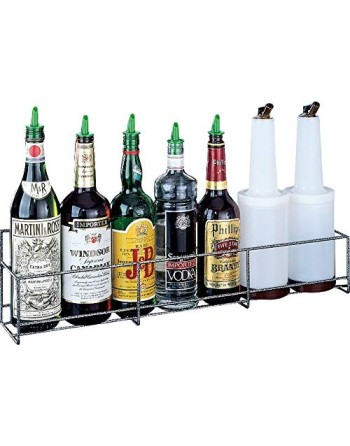 Heavy Gauge Formed Wire Speed Rack Bottle Holder, 24" Width x 6" Height x 4-1/2" Depth - 1