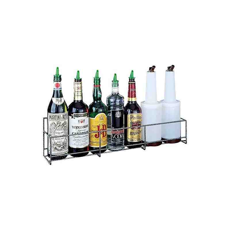 Heavy Gauge Formed Wire Speed Rack Bottle Holder, 24" Width x 6" Height x 4-1/2" Depth - 1