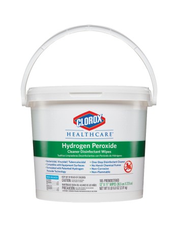 CLOROX 30826 Healthcare® Hydrogen Peroxide Cleaner Disinfecting Wipes, 185 Count - [DefendUse.com] - 30826 - Clorox® Cleaning Pr