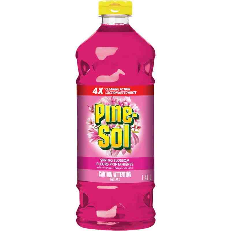 CLOROX 01662 Pine Sol® All-Purpose Disinfectant Cleaner, Spring Blossom, Bottle, 1.4 L, Case of 8 - [DefendUse.com] - 01662 - Pi