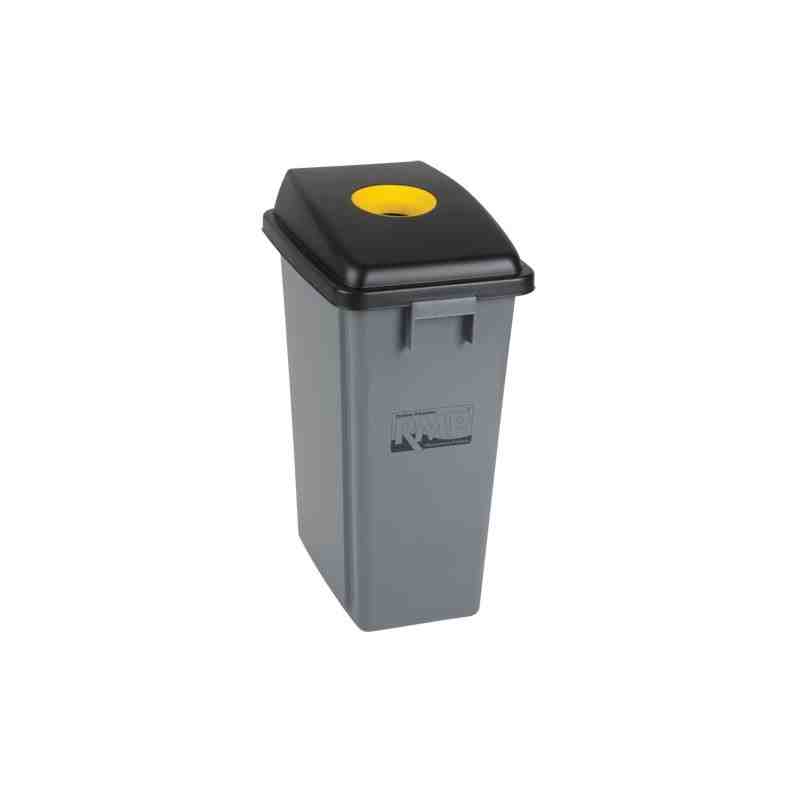 Recycling & Garbage Bin with Classification Lid, Plastic, 16 US gal. - [Cleaning Supplies Canada Discounts] -  - [DefendUse.com]