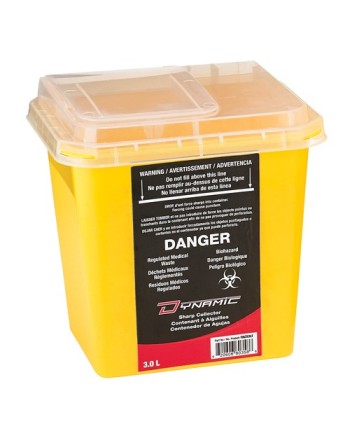 Sharps Container,Capacity: 3 L - [Cleaning Supplies Canada Discounts] - FACS3LT - [DefendUse.com]
