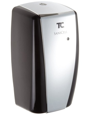 SaniCell Wall LED Cleaning Dispenser, Black/Chrome, 3.1-Inch Length x 4.2-Inch Width x 7.6-Inch Height (4870492) - 1