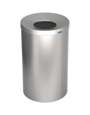 FROST Lobby Waste Receptacle, Stainless Steel, 33 US gal., Opening Diameter: 8-1/2 - [Cleaning Supplies Canada Discounts] - 310-