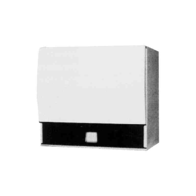 FROST, Roll or Single-Fold Towel Dispenser , No-Touch, 10.5  W x 6.75  D x 9.5  H,Colour: White Finish w/Lock - [Cleaning Suppli