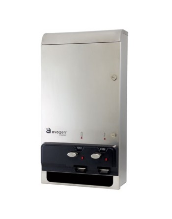 EvoGen® Dual Vendor, Free Vend, Stainless Steel, 26" x 14" x 5.625", 1 ea - 1