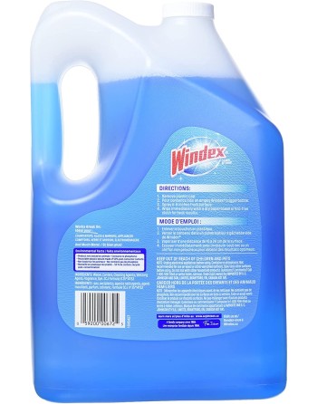 Windex 10059200006722 Original Blue Glass and Window Cleaner Refill, 5L, Case of 4/5L - [DefendUse.com] - 10059200006722 - Winde