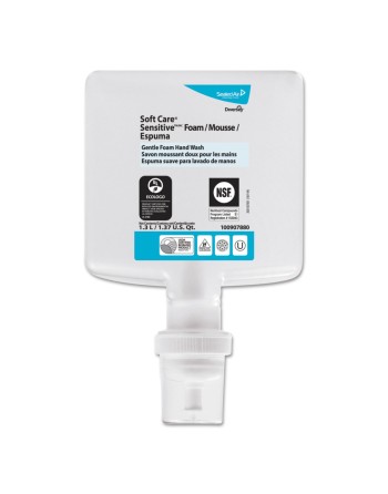 Diversey 100934275 Soft Care Sensitive Plus Foam Soap Cartridge, Unscented, 1.3 L Cartridge, 6/Carton - [DefendUse.com] - 100934