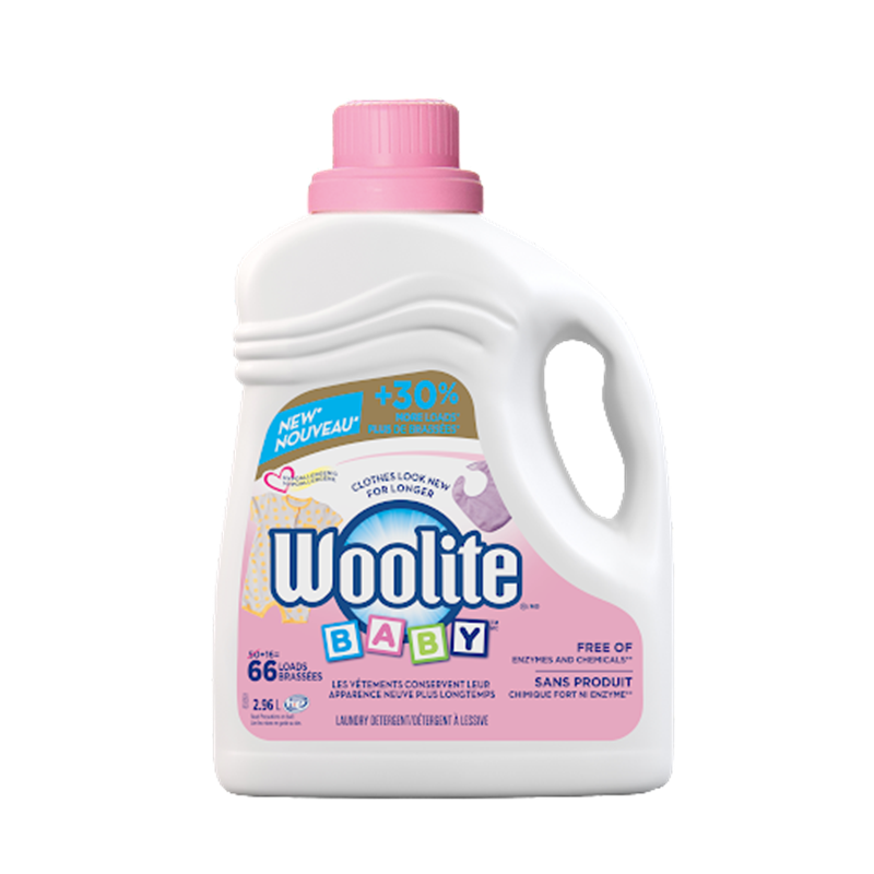 RECKITT & BENCKISER, Woolite Laundry Detergent, Baby Hypoallergenic 66Lds, 4/2.96L [CB769917], Price Per Case - [Cleaning Suppli