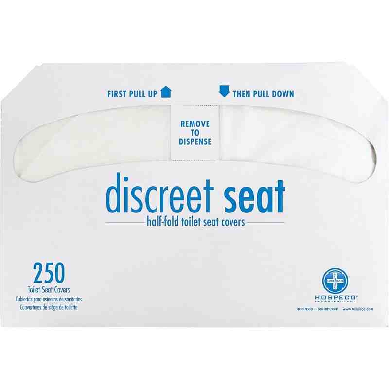 HOSPECO DS1000 Discreet Toilet Seat Cover Refill Half Fold, 250 Box, Case of 1000 - [DefendUse.com] - DS1000 - Toilet Seat Cover