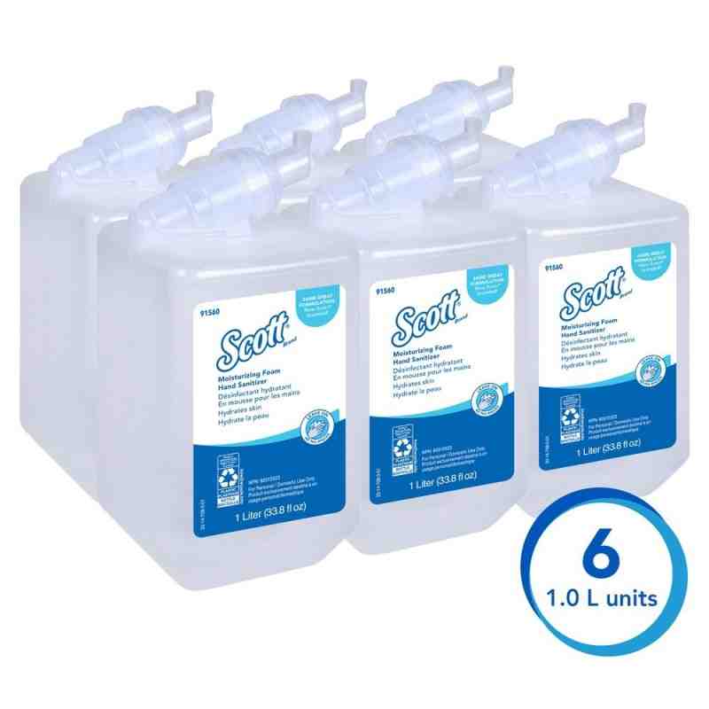 KIMBERLY-CLARK 91560 Scott® Pro™ Moisturizing Foam Hand Sanitizer, 1000 ml, Cartridge Refill, 62% Alcohol - [DefendUse.com] - 91