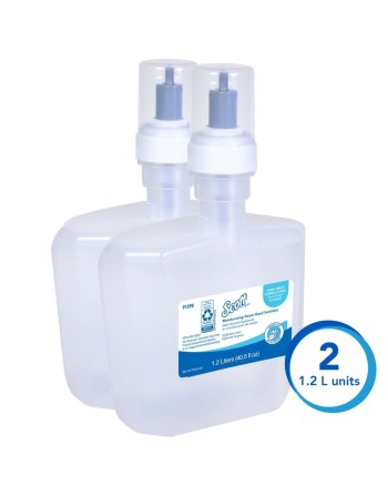 Scott® Pro™ Moisturizing Foam Hand Sanitizer, 1200 ml, Cartridge Refill, 62% Alcohol - [DefendUse.com] - 91590 - Scott®